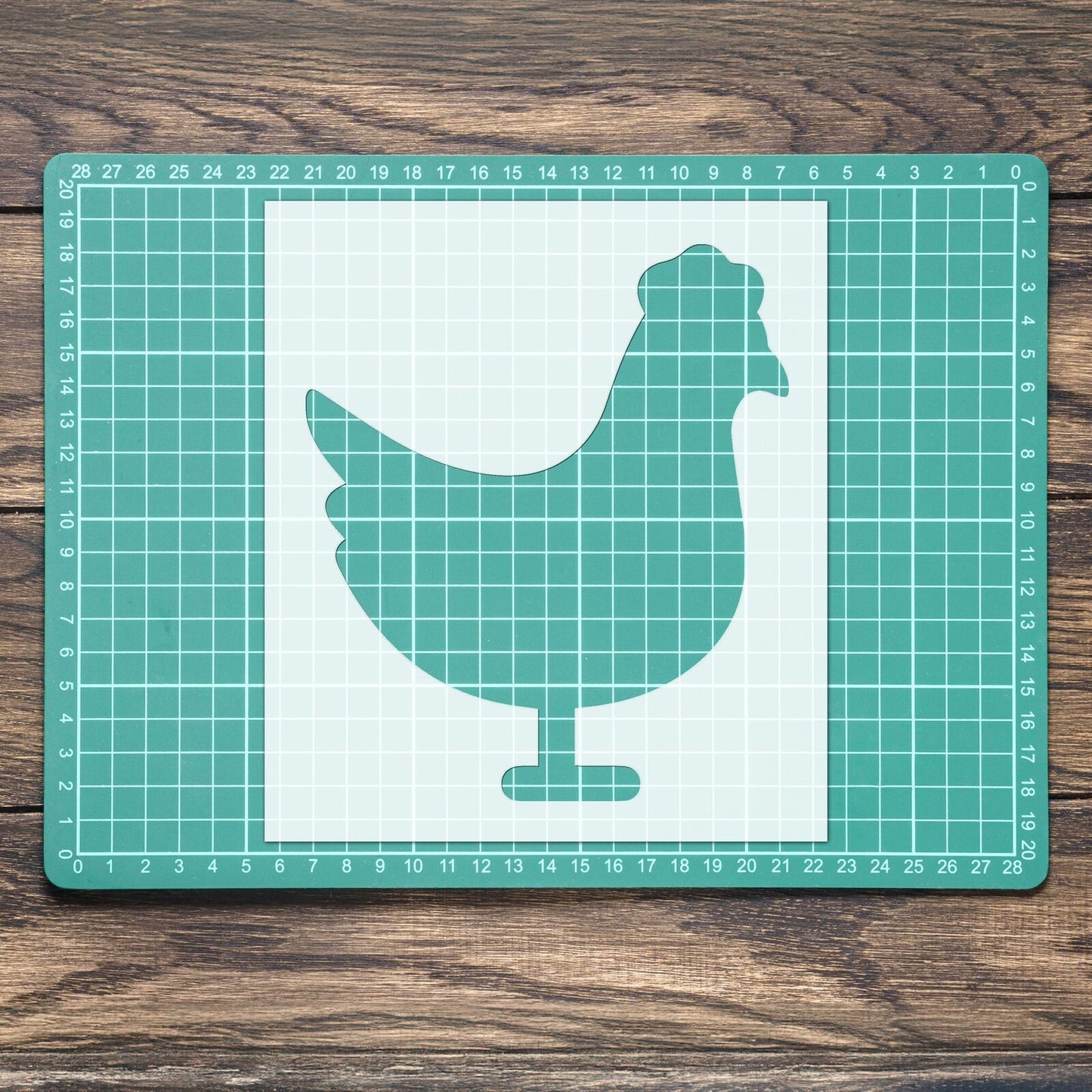 STENCIL CHICKEN FARM ANIMAL MYLAR WALL ART HOME DECOR ART CRAFT AIRBRUSH