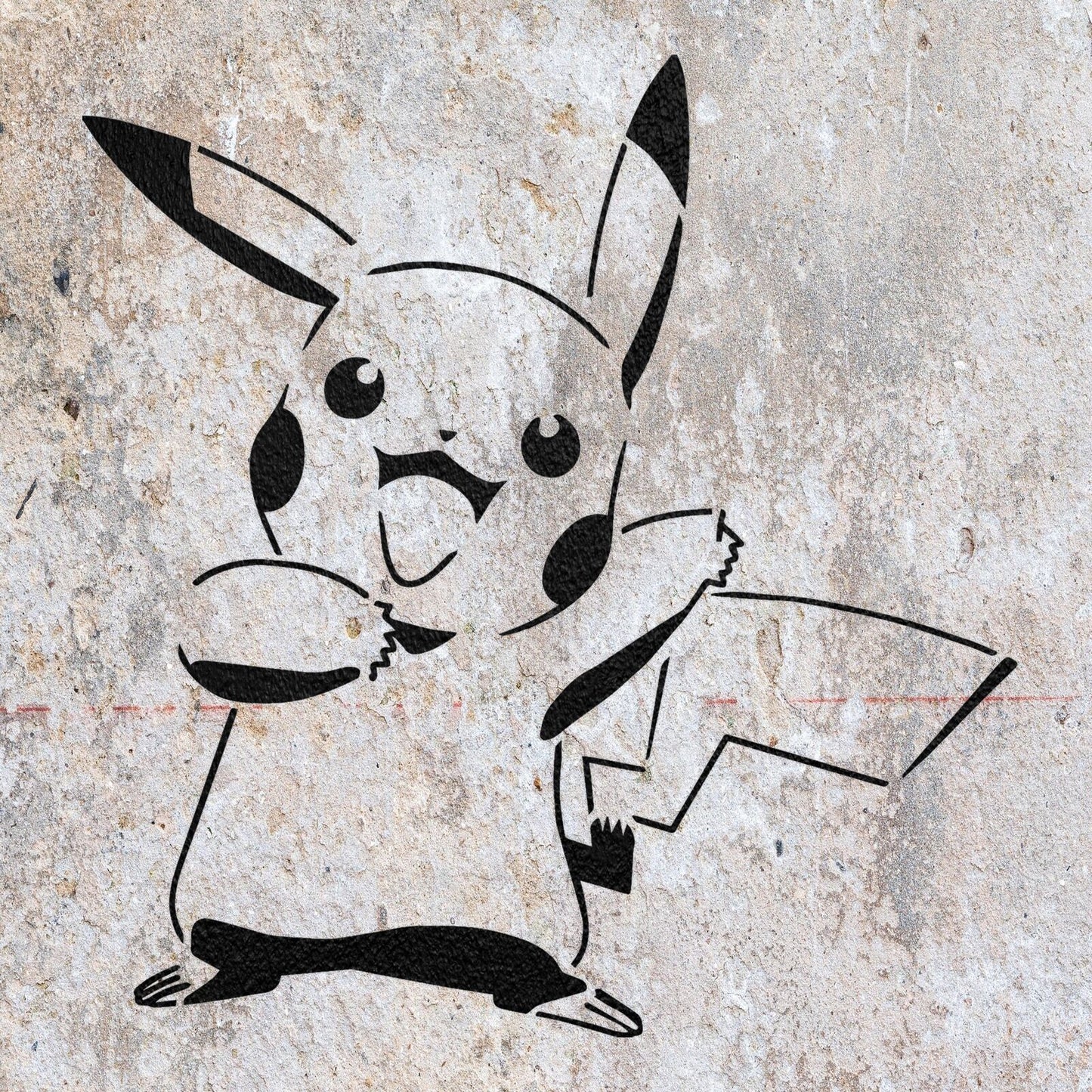 STENCIL PIKACHU POKEMON MYLAR  PAINTING WALL ART  CRAFTS  AIRBRUSH