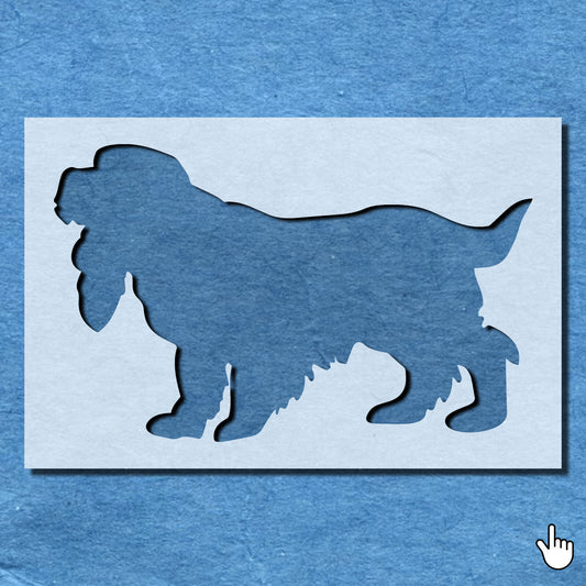 STENCIL COCKER SPANIEL DOG MYLAR WALL ART HOME DECOR ART CRAFT AIRBRUSH