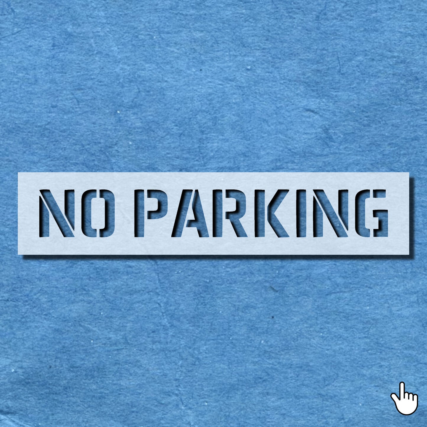 STENCIL NO PARKING OUTSIDE MYLAR PAINTING  SIGN HOME DIY ART CRAFTS  AIRBRUSH