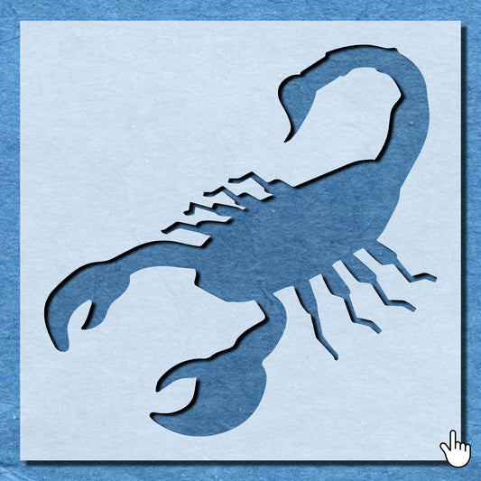 STENCIL SCORPION MYLAR  PAINTING WALL  2 ART CRAFTS  AIRBRUSH