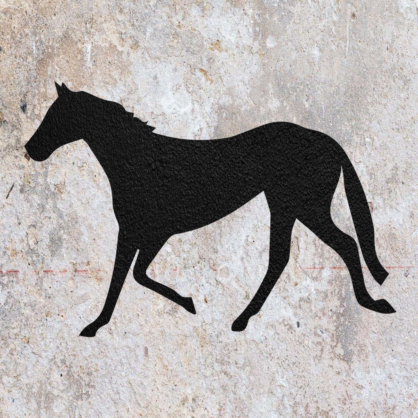 STENCIL HORSE EQUESTRIAN ANIMAL MYLAR  PAINTING WALL ART  CRAFTS  AIRBRUSH