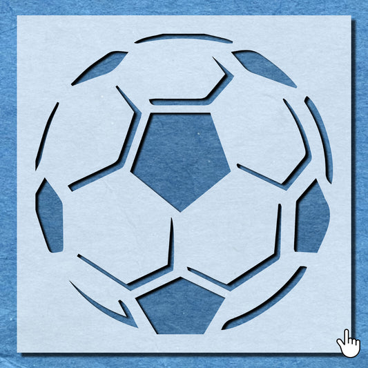 STENCIL FOOTBALL TEMPLATE MYLAR  PAINTING WALL ART  CRAFTS  AIRBRUSH