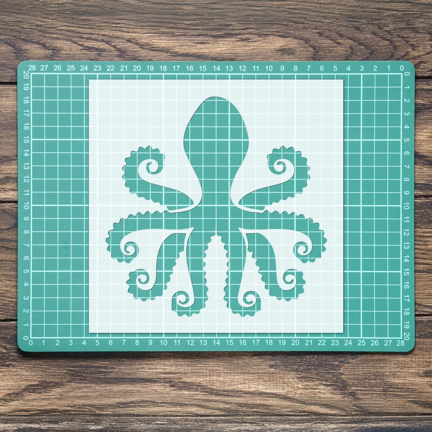 STENCIL OCTOPUS LEG SEA ANIMAL MYLAR PAINTING WALL ART CRAFTS 4 AIRBRUSH