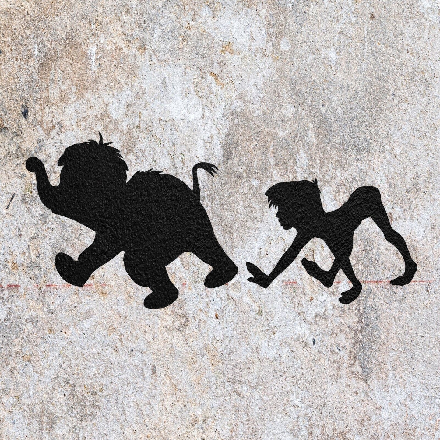 STENCIL JUNGLE BOOK DISNEY MYLAR  PAINTING WALL ART  CRAFTS  AIRBRUSH