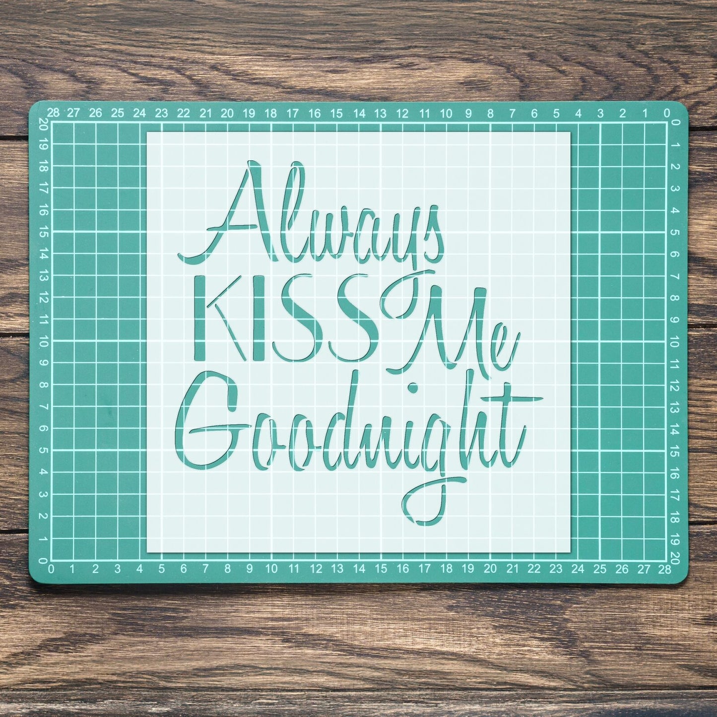 STENCIL KISS ME NIGHT MYLAR  PAINTING WALL ART  CRAFTS  AIRBRUSH