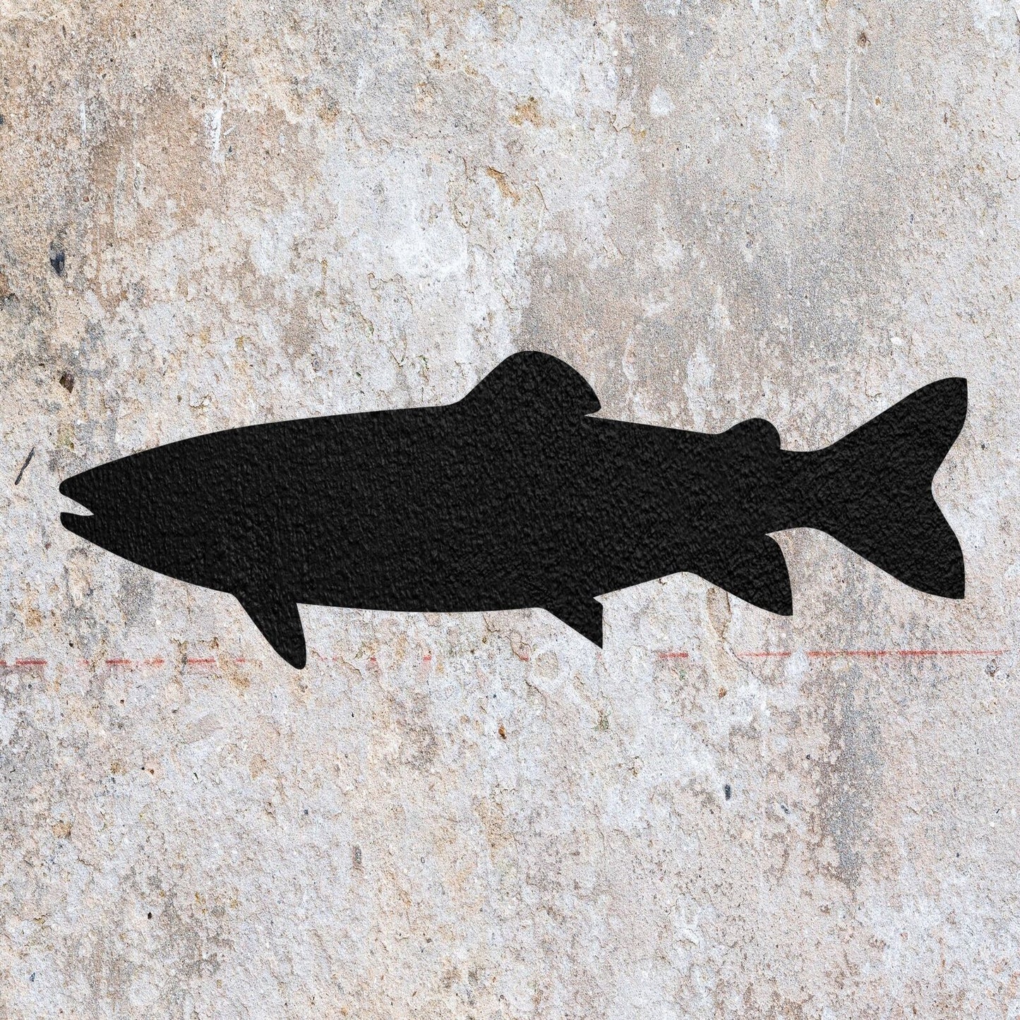 STENCIL TROUT FISH MYLAR  PAINTING WALL ART  CRAFTS  AIRBRUSH