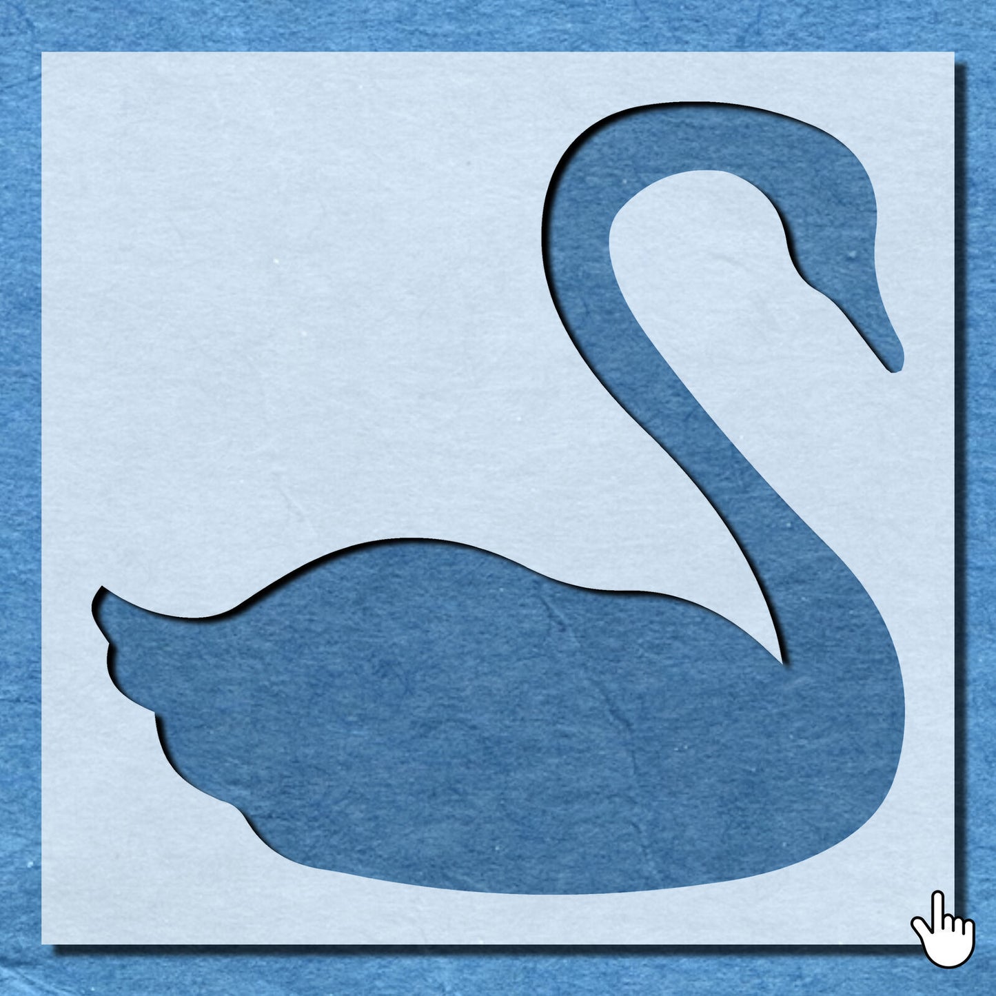 STENCIL SWAN BIRD SWIMMING ANIMAL MYLAR PAINTING WALL ART CRAFTS AIRBRUSH