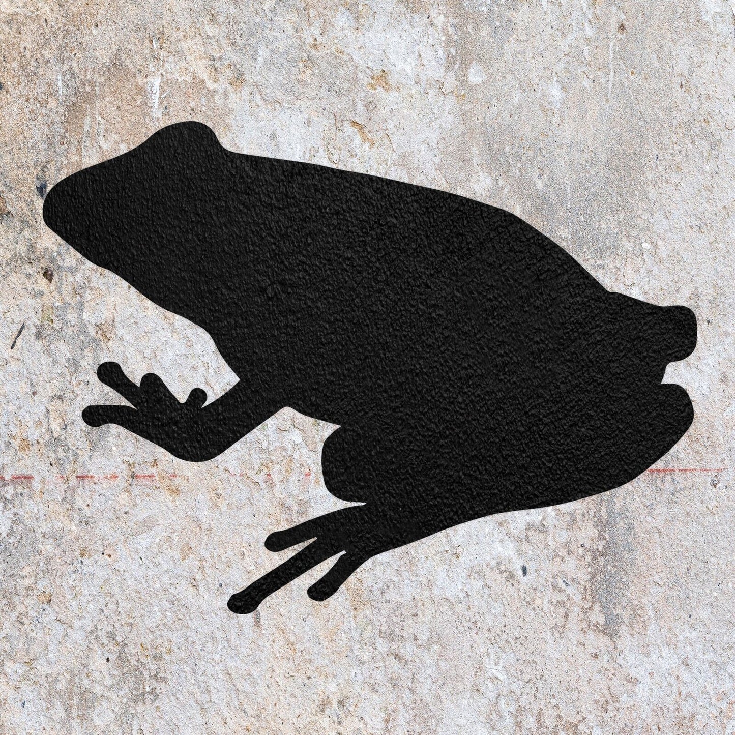 STENCIL FROG AMPHIBIAN ANIMAL MYLAR  PAINTING WALL ART  THREE CRAFTS  AIRBRUSH