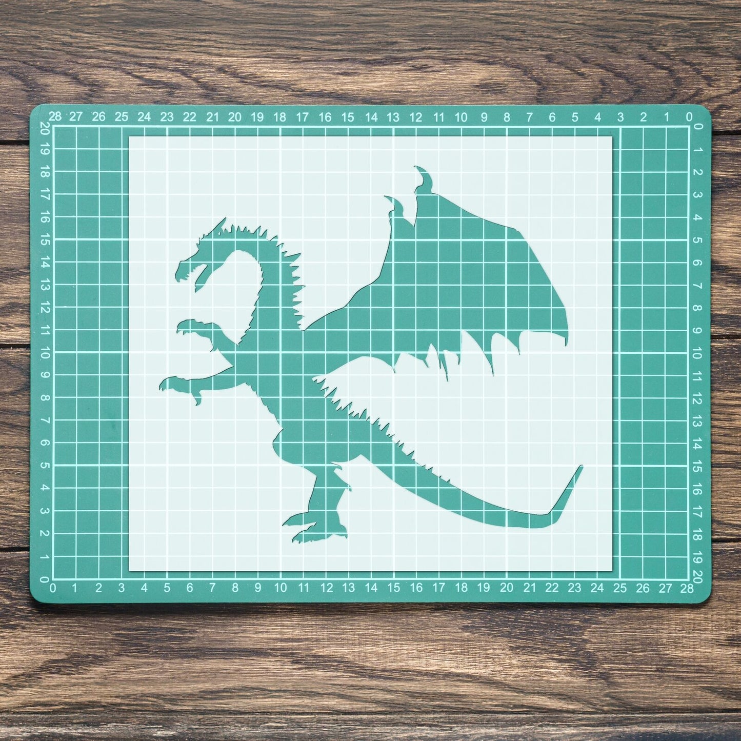 STENCIL DRAGON MYLAR  PAINTING WALL ART  4 CRAFTS  AIRBRUSH