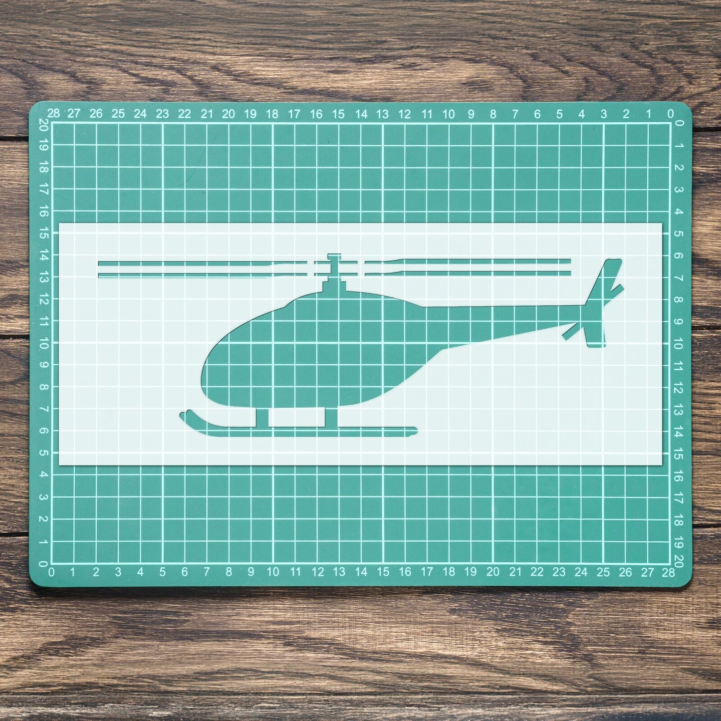 STENCIL HELECOPTER AIRCRAFT MYLAR  PAINTING WALL ART  3 CRAFTS  AIRBRUSH