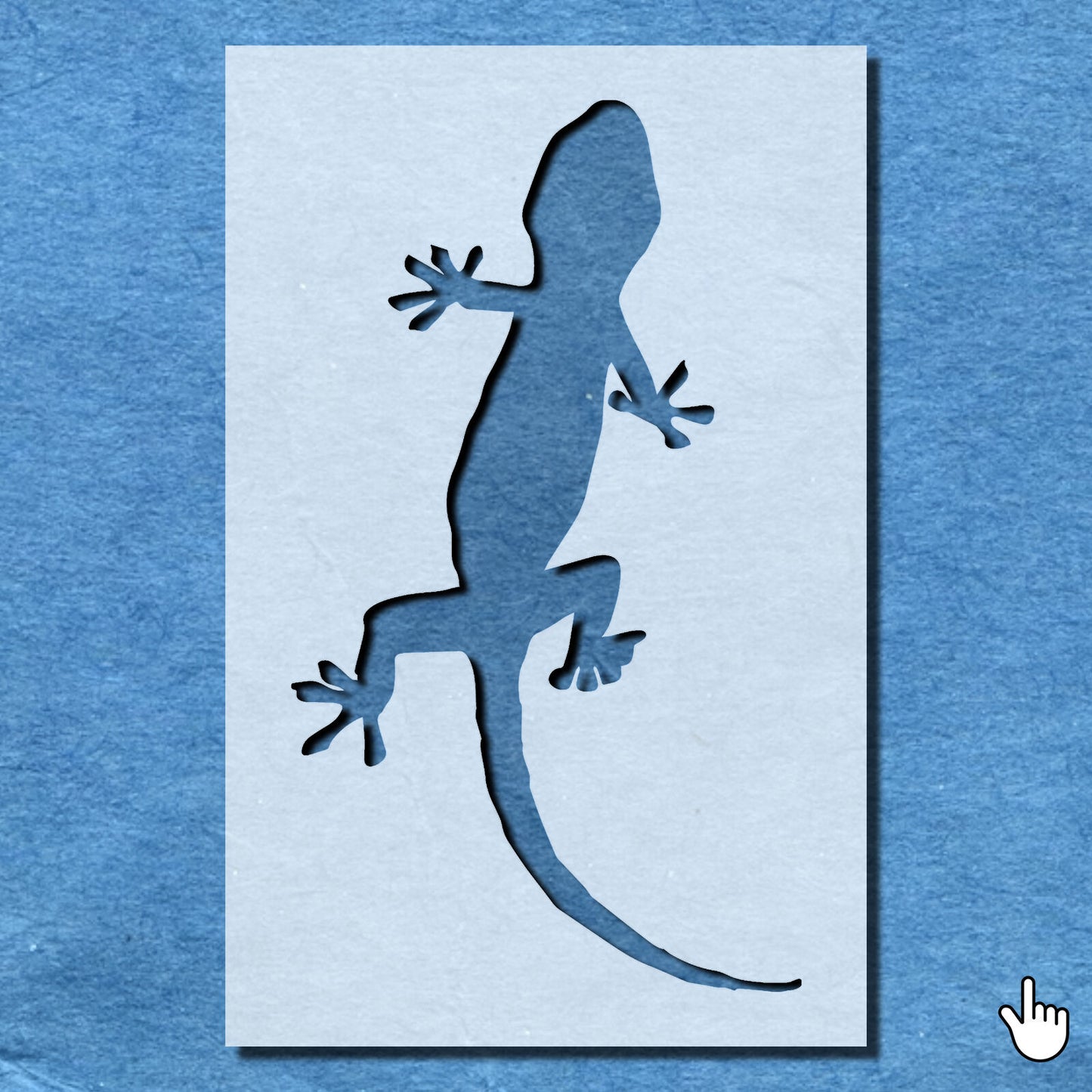 STENCIL GECKO LIZARD REPTILE ANIMAL MYLAR  PAINTING WALL ART  CRAFTS  AIRBRUSH