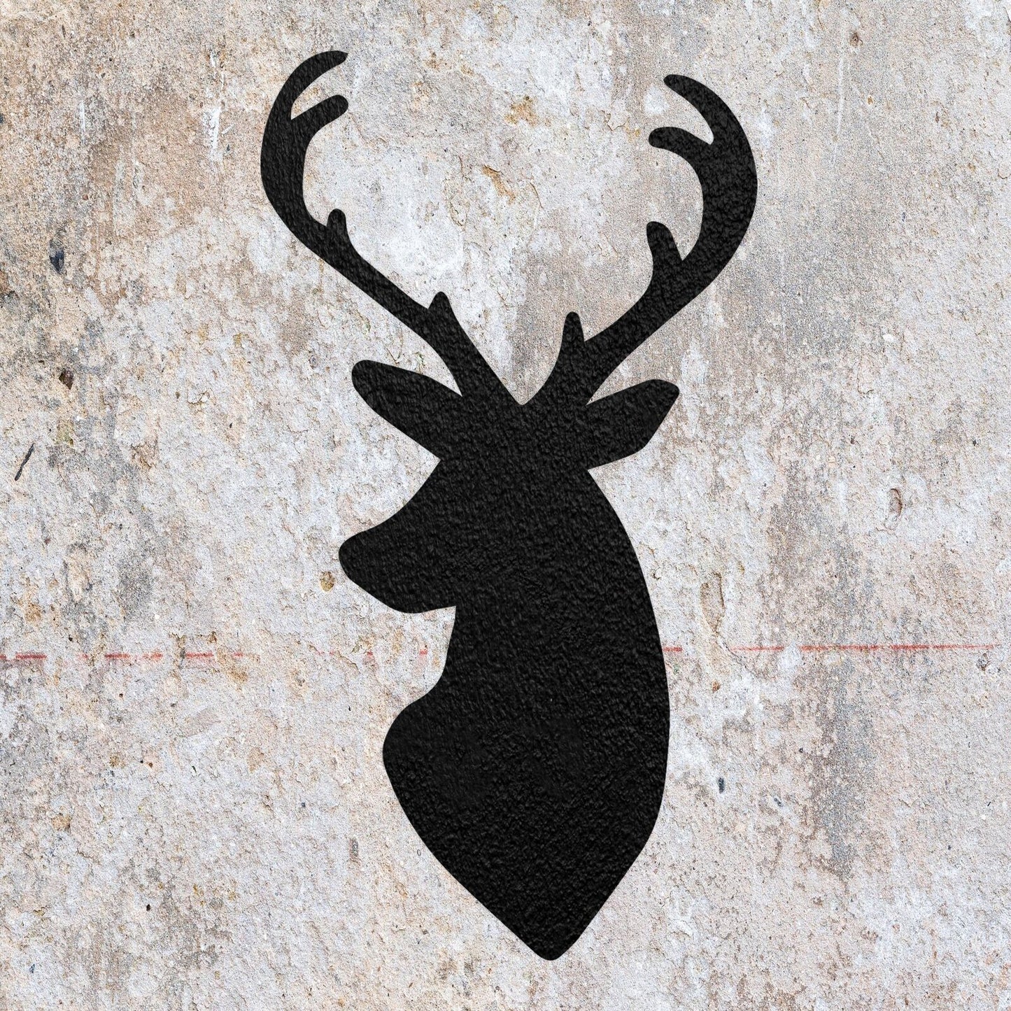 STENCIL STAG REINDEER ANIMAL DEER MYLAR  PAINTING WALL ART CRAFTS   AIRBRUSH