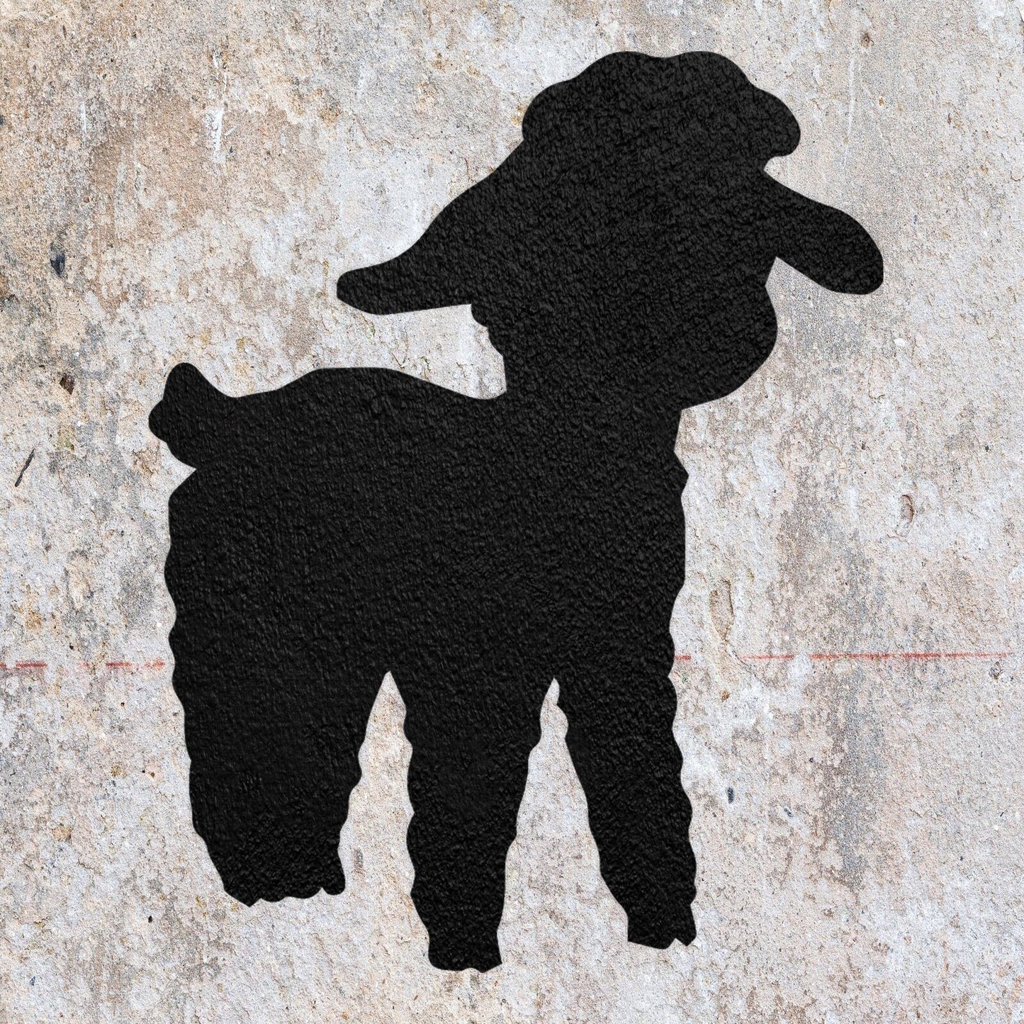 STENCIL LAMB FARM ANIMAL MYLAR PAINTING WALL ART HOME DECOR ART CRAFTS AIRBRUSH