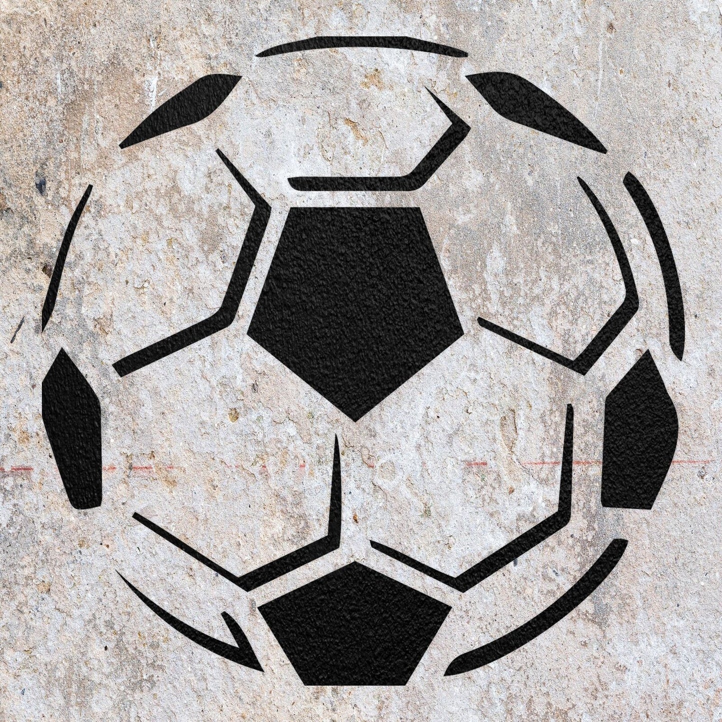 STENCIL FOOTBALL TEMPLATE MYLAR  PAINTING WALL ART  CRAFTS  AIRBRUSH