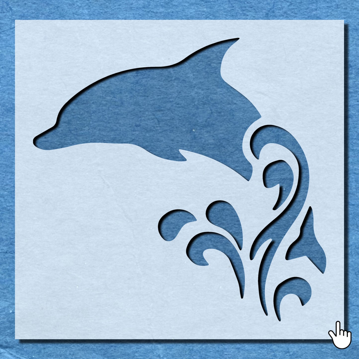 STENCIL DOLPHIN SEA ANIMAL MAMMAL MYLAR  PAINTING WALL ART CRAFTS  3  AIRBRUSH