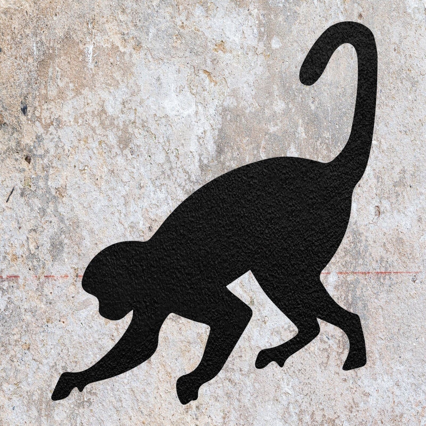 STENCIL MONKEY JUNGLE ANIMAL LOOKING MYLAR PAINTING WALL ART CRAFTS 3 AIRBRUSH