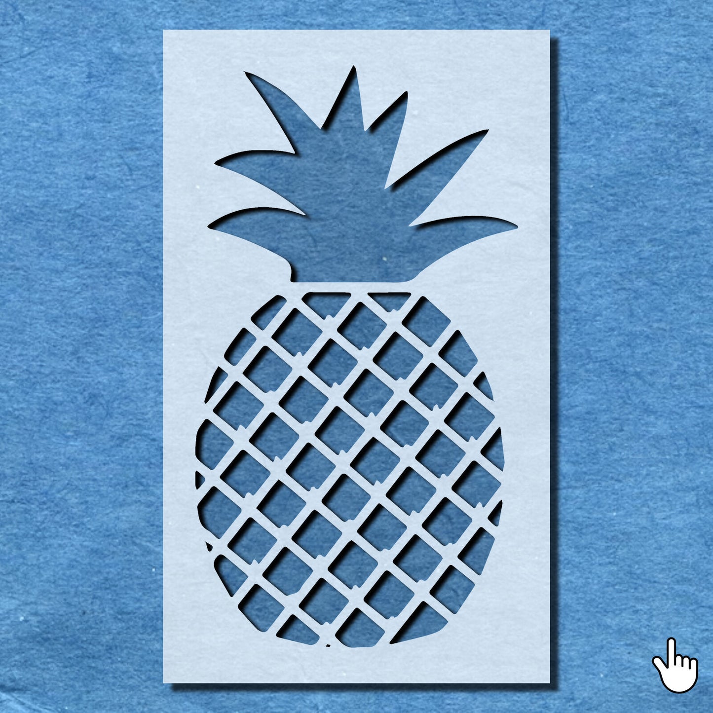 STENCIL PINEAPPLE TROPICAL FRUIT MYLAR PAINTING WALL ART CRAFTS AIRBRUSH