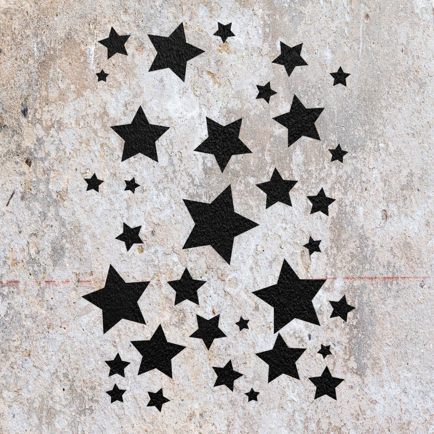 STENCIL STAR SHAPE MYLAR  PAINTING WALL ART  CRAFTS  AIRBRUSH