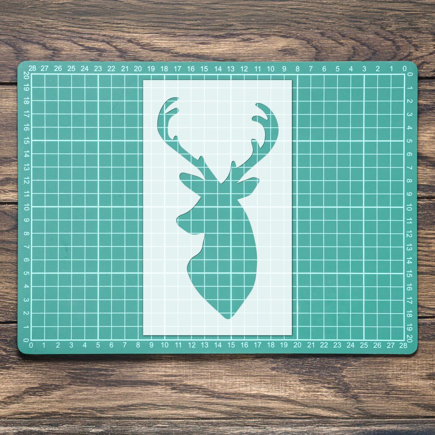 STENCIL STAG REINDEER ANIMAL DEER MYLAR  PAINTING WALL ART CRAFTS   AIRBRUSH