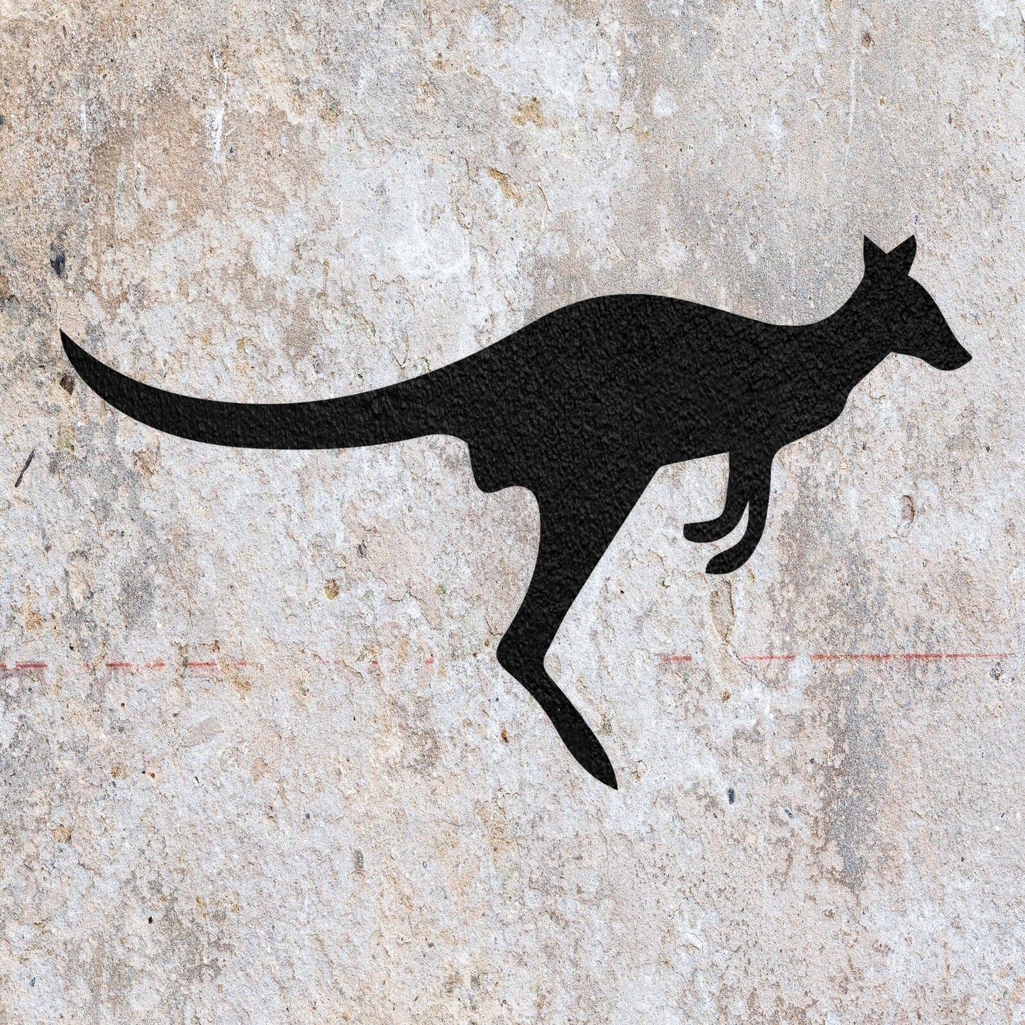 STENCIL KANGAROO AUSTRALIAN ANIMAL MYLAR  PAINTING WALL ART CRAFTS  4  AIRBRUSH