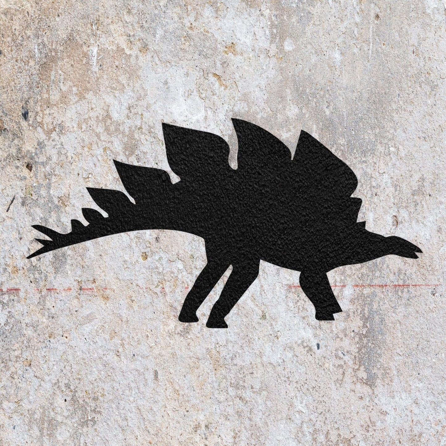 STENCIL STEGOSAURUS DINOSAUR SHAPE MYLAR PAINTING WALL ART  CRAFTS AIRBRUSH