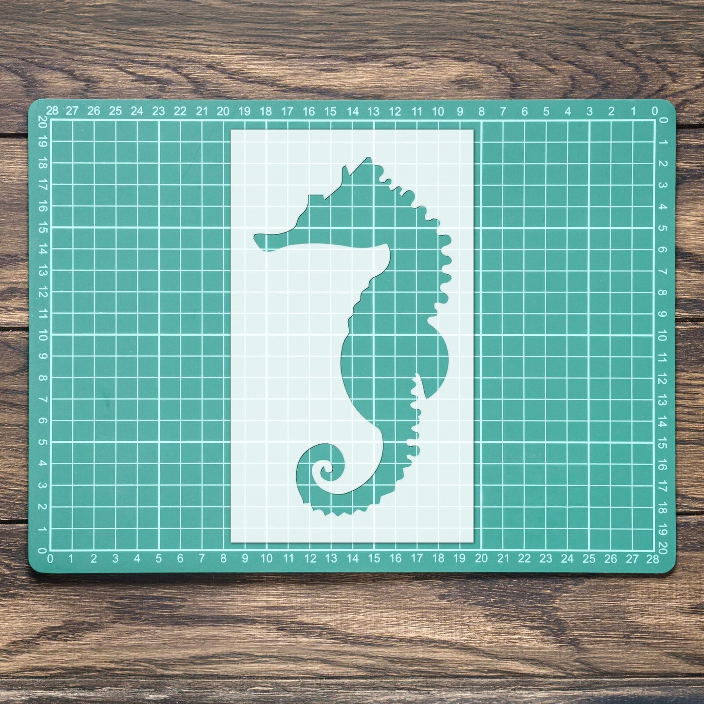 STENCIL SEA HORSE PRETTY SEA ANIMAL MYLAR PAINTING WALL ART CRAFTS 3 AIRBRUSH