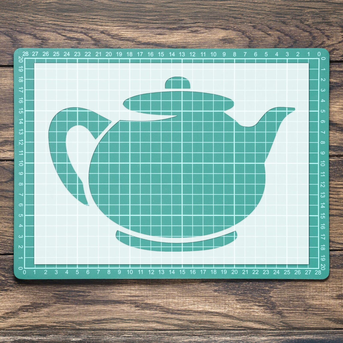 STENCIL TEA POT KITCHEN COFFEE CUP MYLAR  PAINTING WALL ART CRAFTS  1  AIRBRUSH