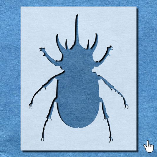 STENCIL SILHOUETTE BEETLE BUG MYLAR  PAINTING WALL ART  CRAFTS  AIRBRUSH