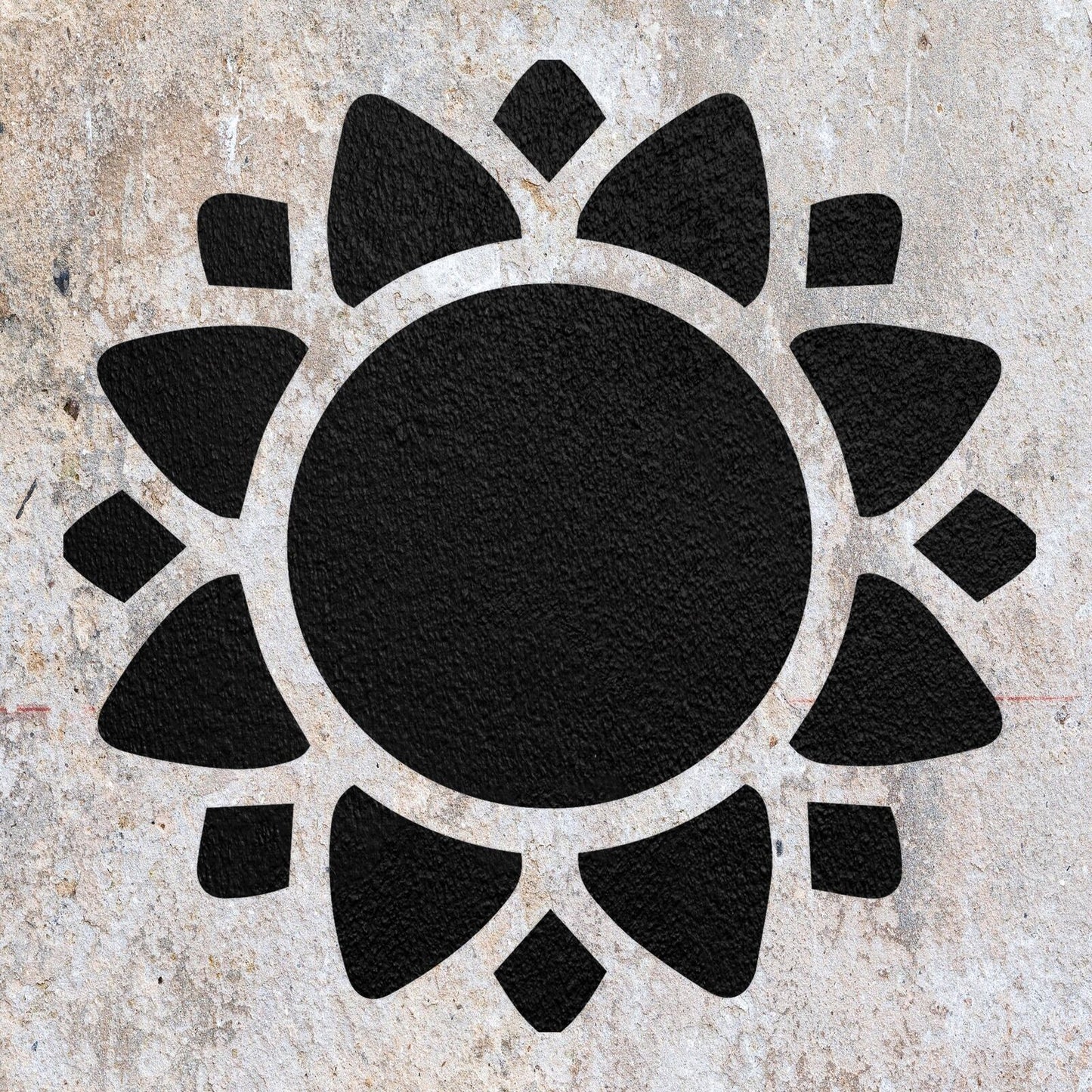 STENCIL SUN FLOWER AIR BRUSH PAINTING WALL ART CRAFTS  1 MYLAR  AIRBRUSH