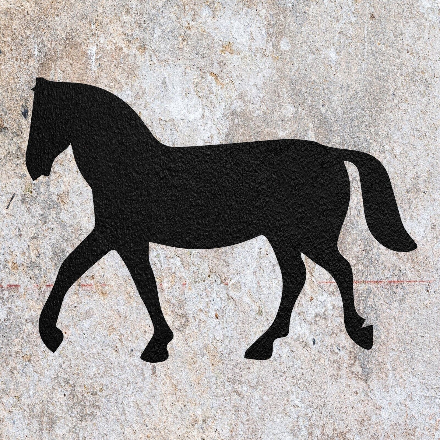 STENCIL HORSE EQUESTRIAN ANIMAL MYLAR  PAINTING WALL ART  ONE CRAFTS  AIRBRUSH