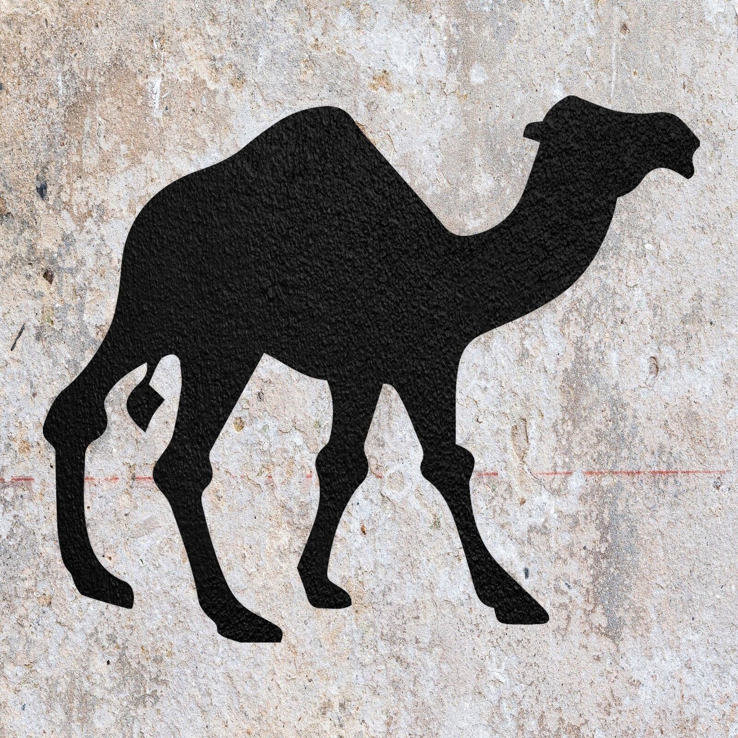 STENCIL CAMEL HUMP AFRICAN ANIMAL MYLAR  PAINTING WALL ART CRAFTS  1  AIRBRUSH