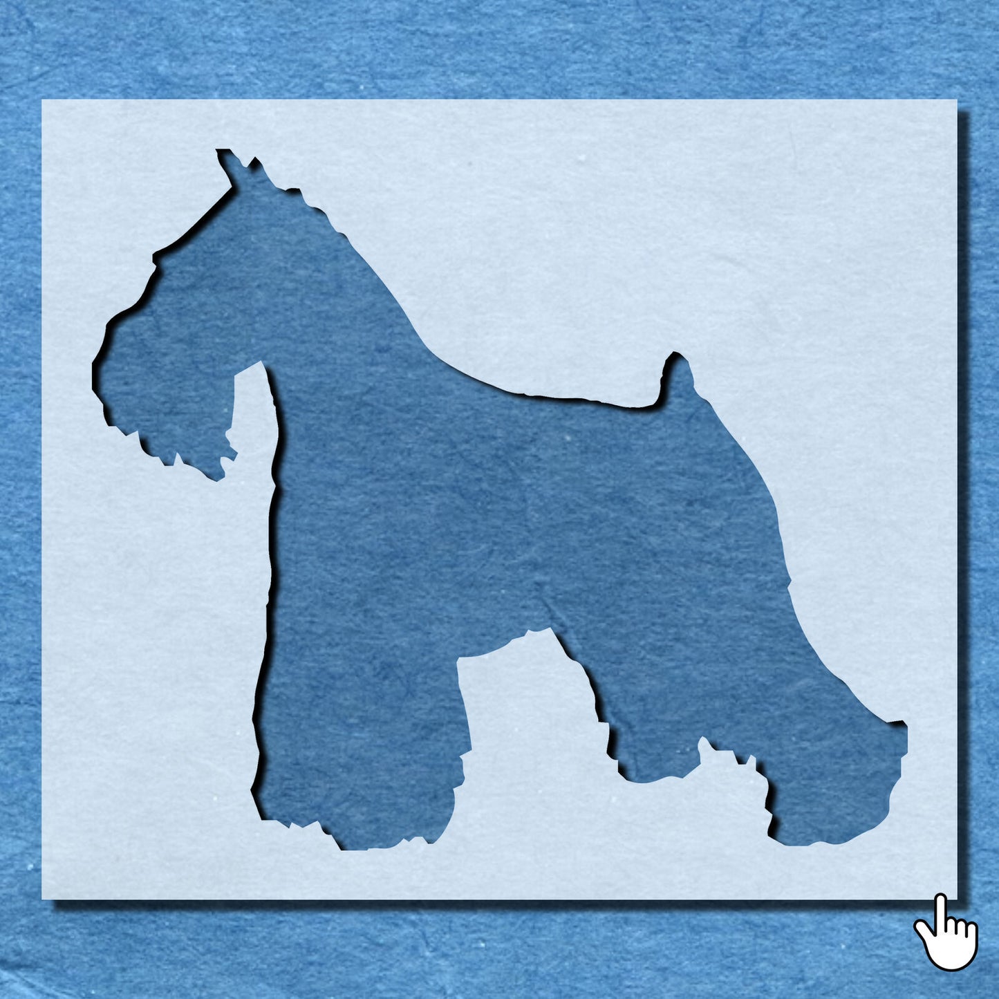 STENCIL MINIATURE SCHNAUZER MYLAR WALL ART HOME DECOR ART CRAFT AIRBRUSH