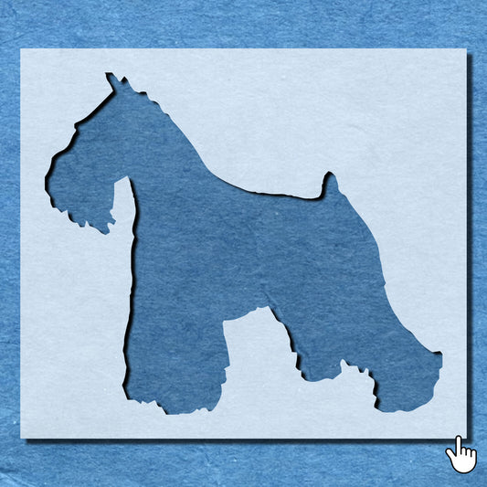 STENCIL MINIATURE SCHNAUZER MYLAR WALL ART HOME DECOR ART CRAFT AIRBRUSH