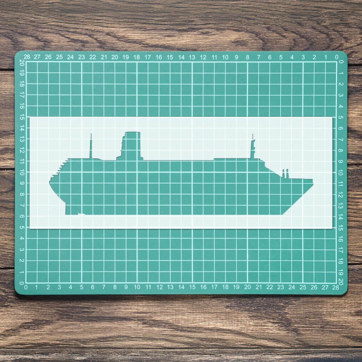 STENCIL CRUISE SHIP SEA BOAT MYLAR  PAINTING WALL ART  CRAFTS  AIRBRUSH