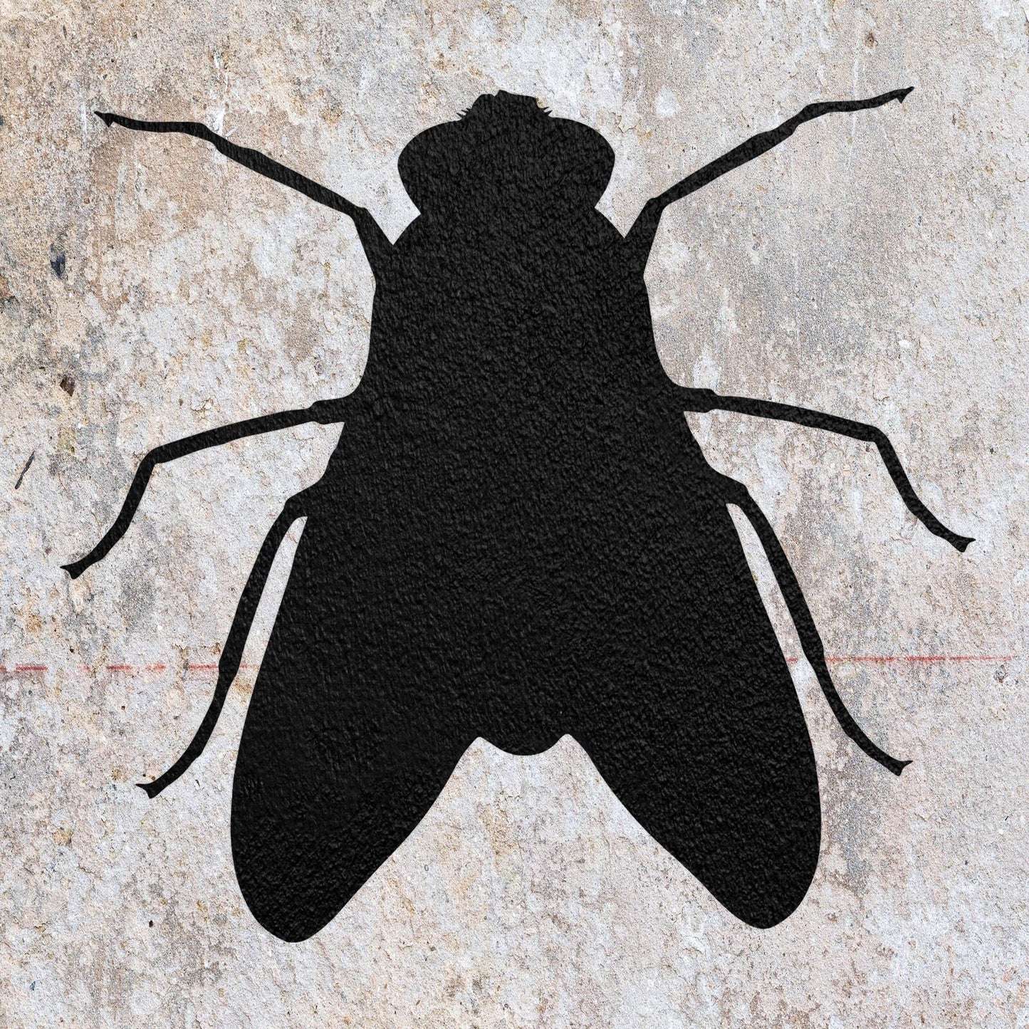 STENCIL FLY INSECT BUG MYLAR  PAINTING WALL ART  3 CRAFTS  AIRBRUSH