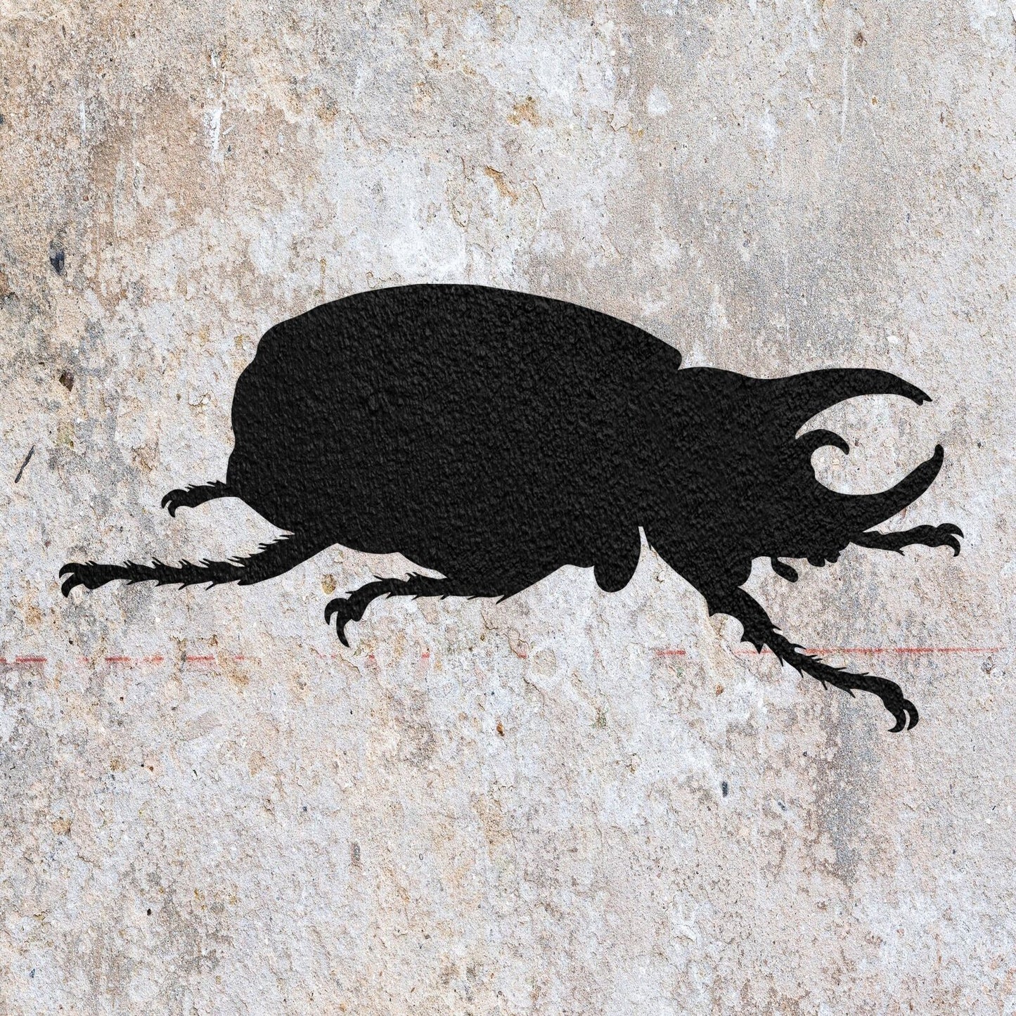 STENCIL BEETLE BUG MYLAR  PAINTING WALL ART  3 CRAFTS  AIRBRUSH