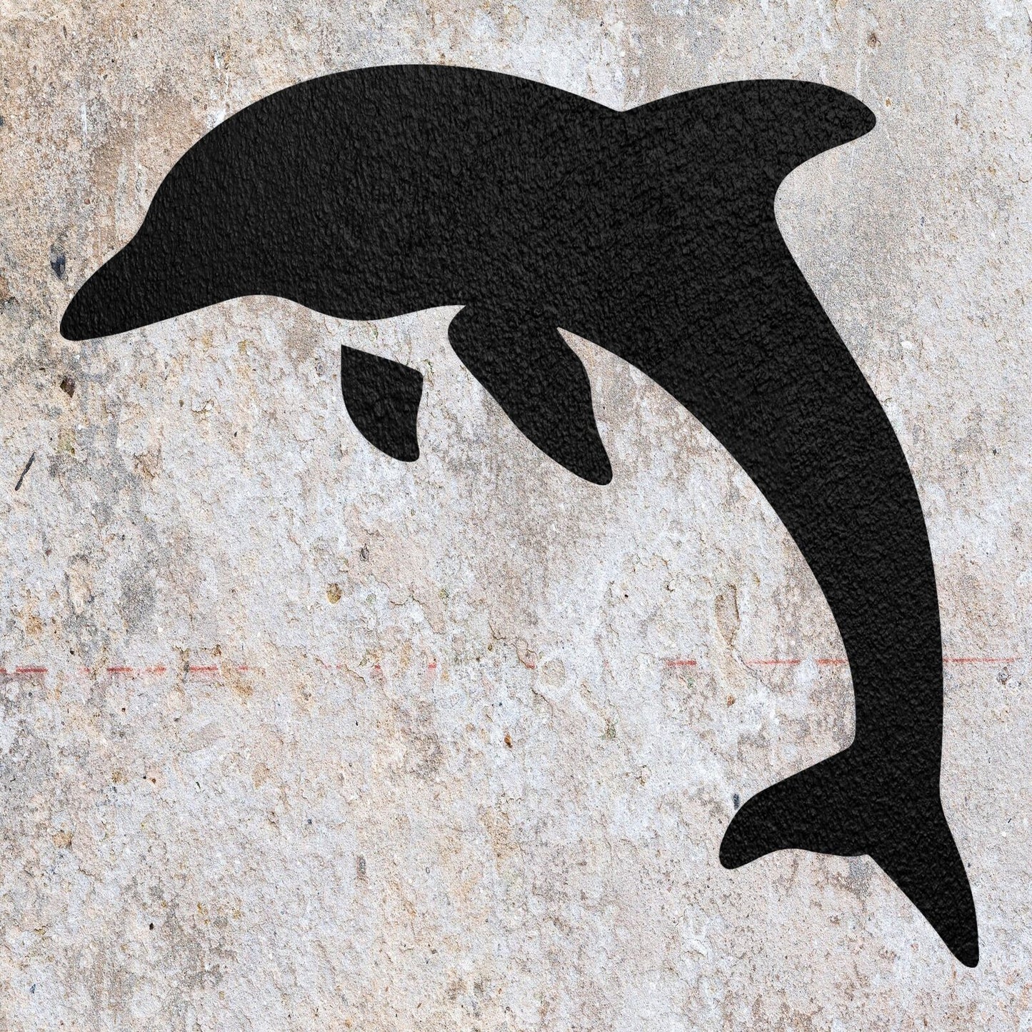 STENCIL DOLPHIN MYLAR  PAINTING WALL ART  CRAFTS  AIRBRUSH