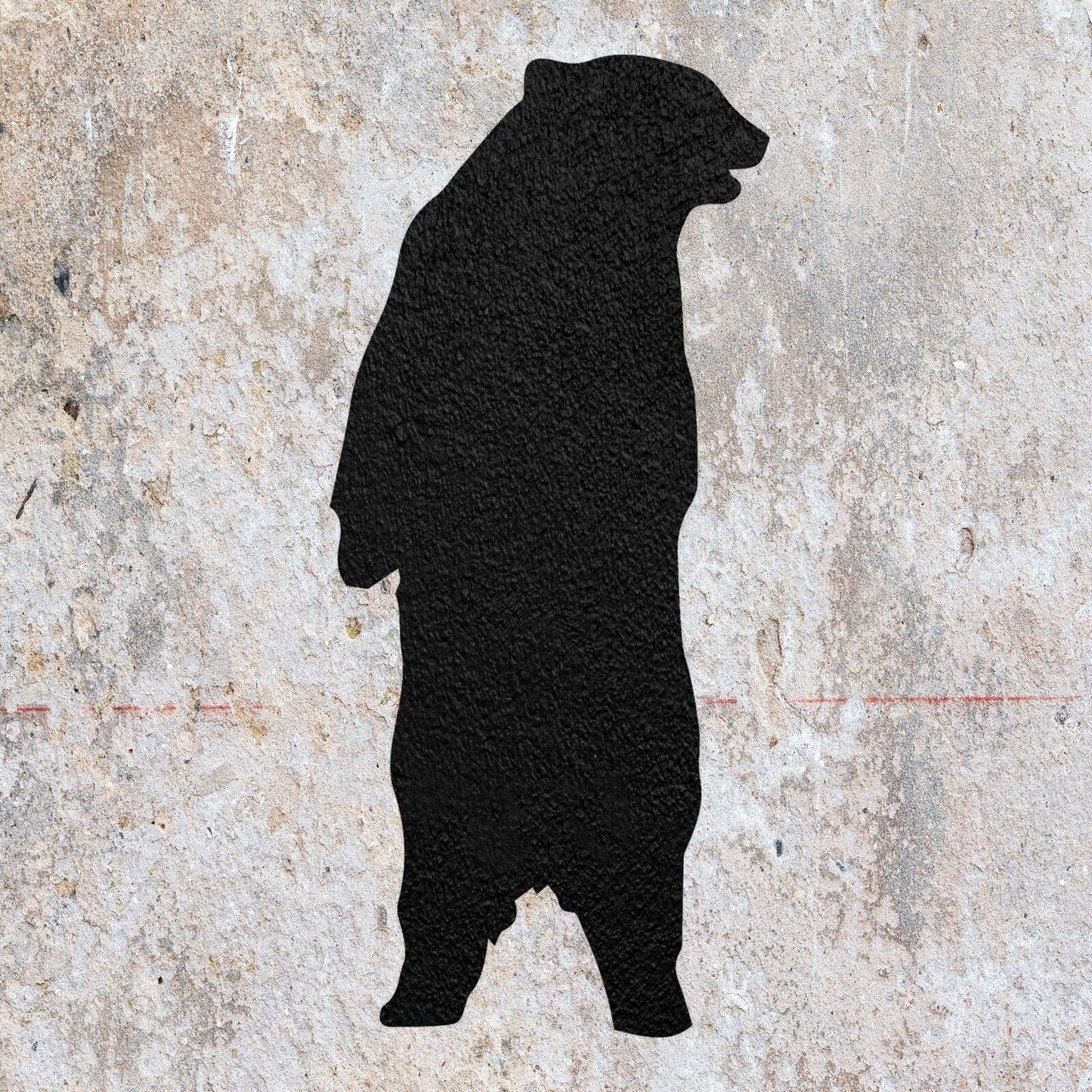 STENCIL BEAR STANDING WILD ANIMAL MYLAR  PAINTING WALL ART CRAFTS  5  AIRBRUSH