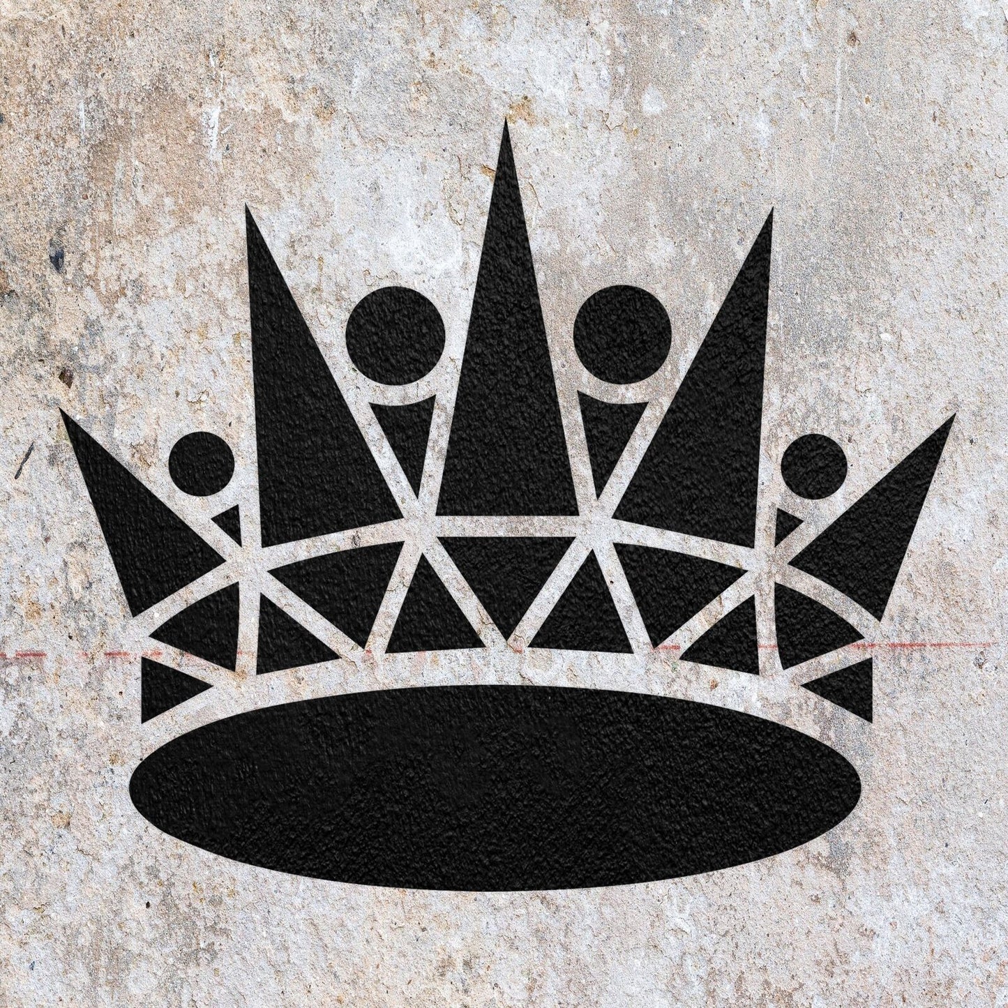 STENCIL CROWN JEWELS KING QUEEN ROYAL MYLAR PAINTING WALL ART CRAFTS 5 AIRBRUSH