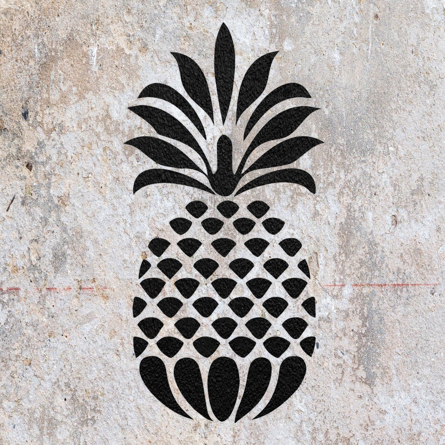 STENCIL PINEAPPLE TROPICAL FRUIT MYLAR PAINTING WALL ART CRAFTS AIRBRUSH