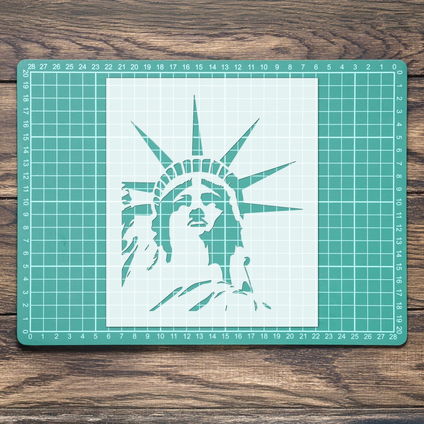 STENCIL STATUE OF LIBERTY MYLAR  PAINTING WALL ART  2 CRAFTS  AIRBRUSH