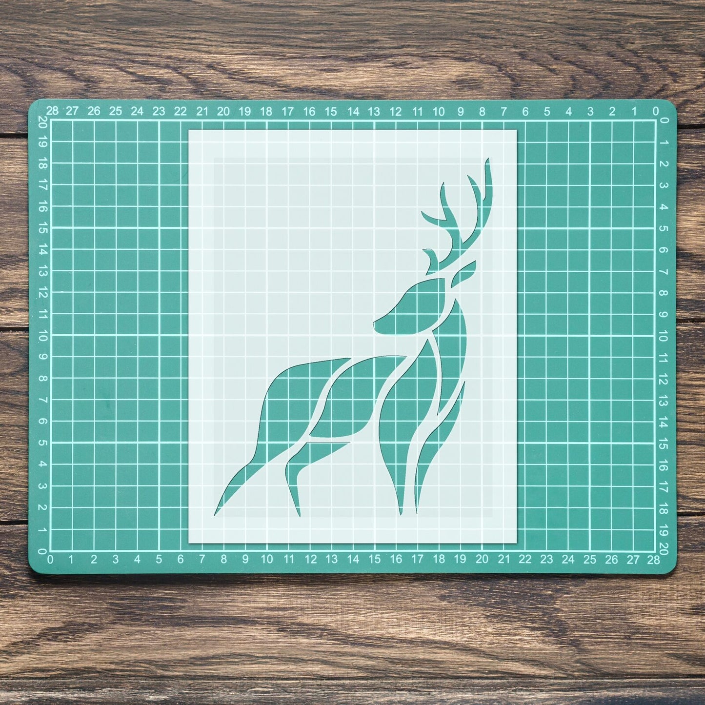 STENCIL DEER ANIMAL SEA MYLAR  PAINTING WALL ART  CRAFTS  AIRBRUSH