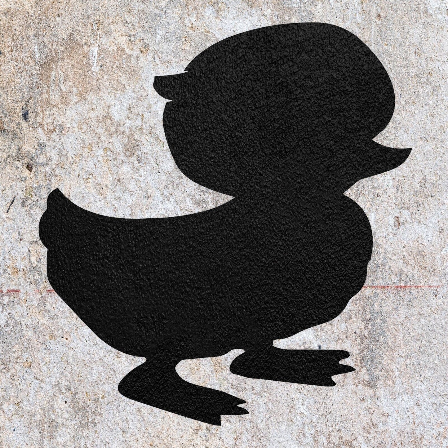 STENCIL DUCKLING BIRD FLYING ANIMAL MYLAR  PAINTING WALL ART  CRAFTS  AIRBRUSH