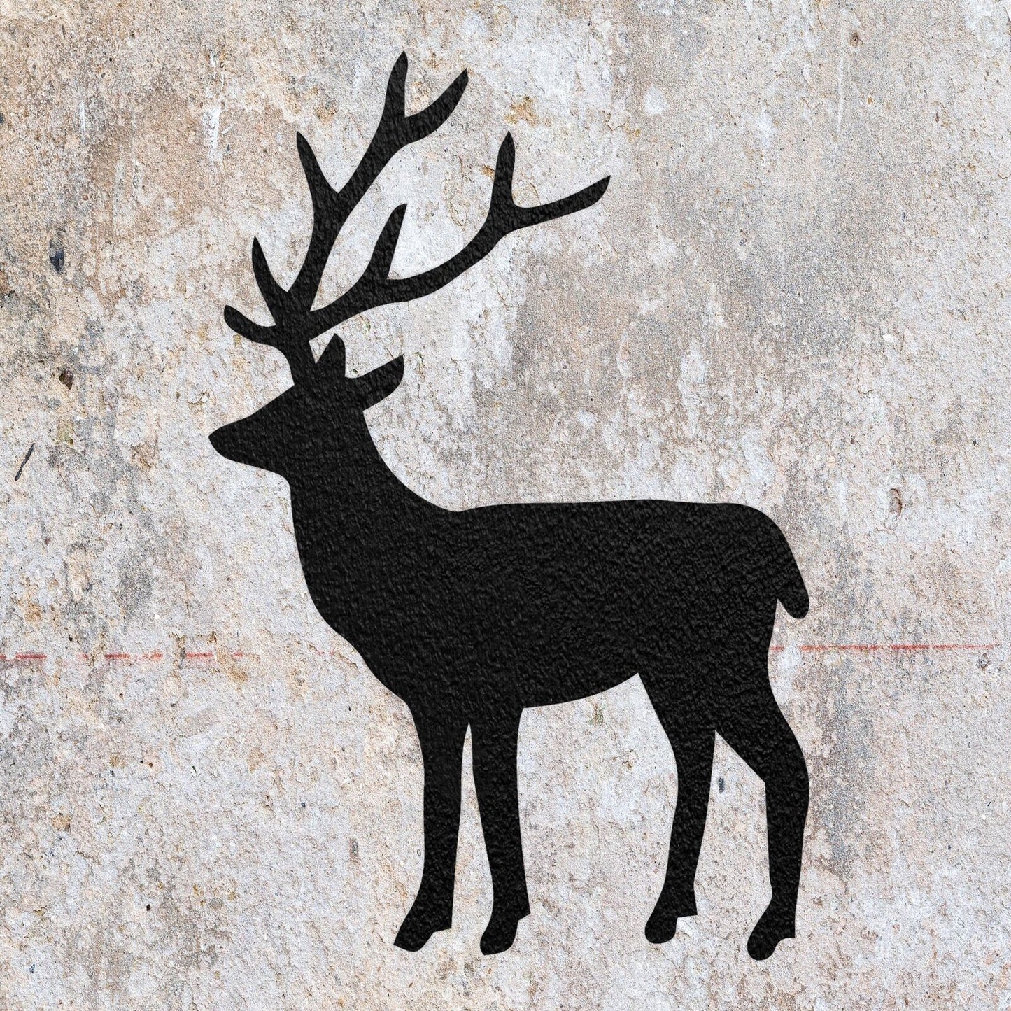 STENCIL STAG REINDEER ANIMAL DEER MYLAR  PAINTING WALL ART CRAFTS  3  AIRBRUSH