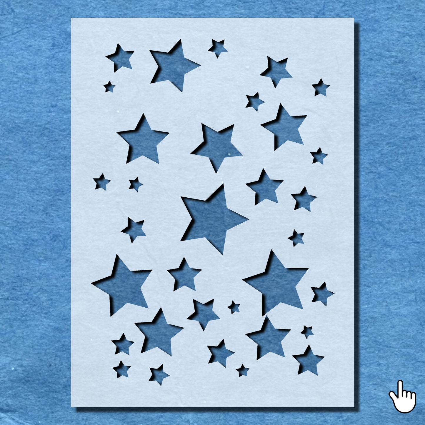 STENCIL STAR SHAPE MYLAR  PAINTING WALL ART  CRAFTS  AIRBRUSH