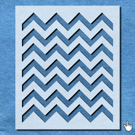 STENCIL PATTERN ZIGZAG PRINT FURNITURE MYLAR PAINTING WALL ART CRAFT 5 AIRBRUSH