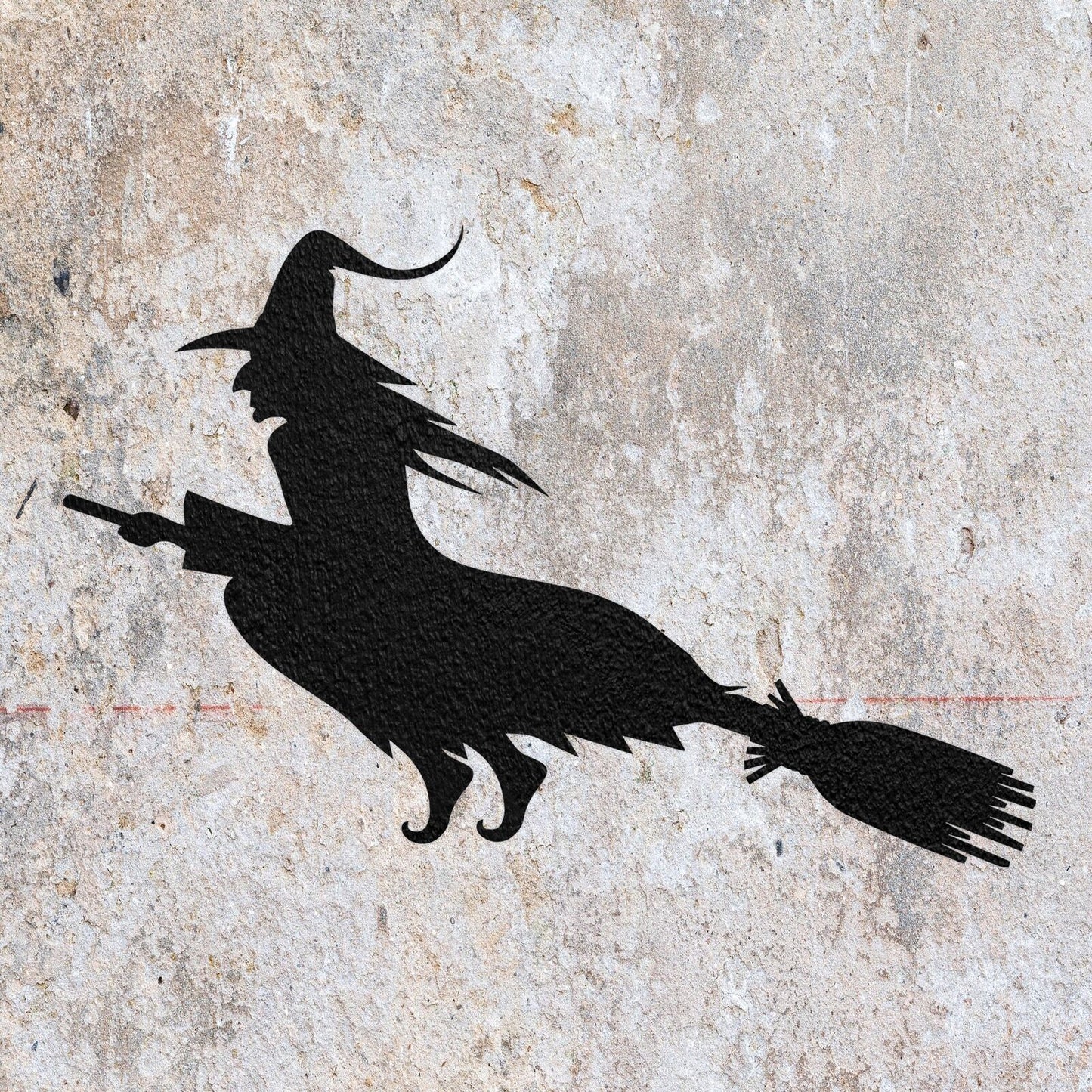 STENCIL WITCH HALLOWEEN MYLAR  PAINTING WALL ART  8 CRAFTS  AIRBRUSH