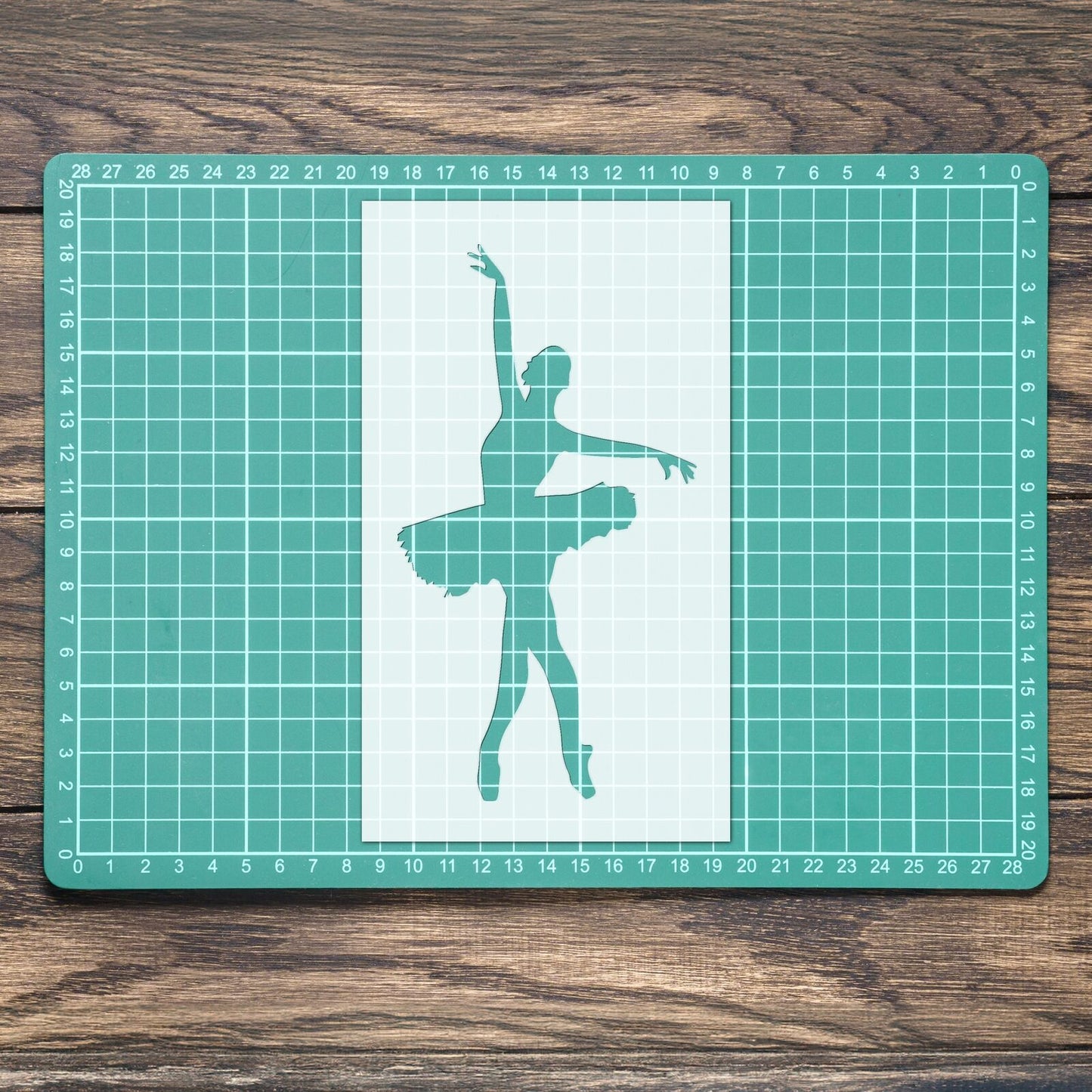 STENCIL BALLERINA BALLET CROISE DANCING DANCER MYLAR ART CRAFT  AIRBRUSH