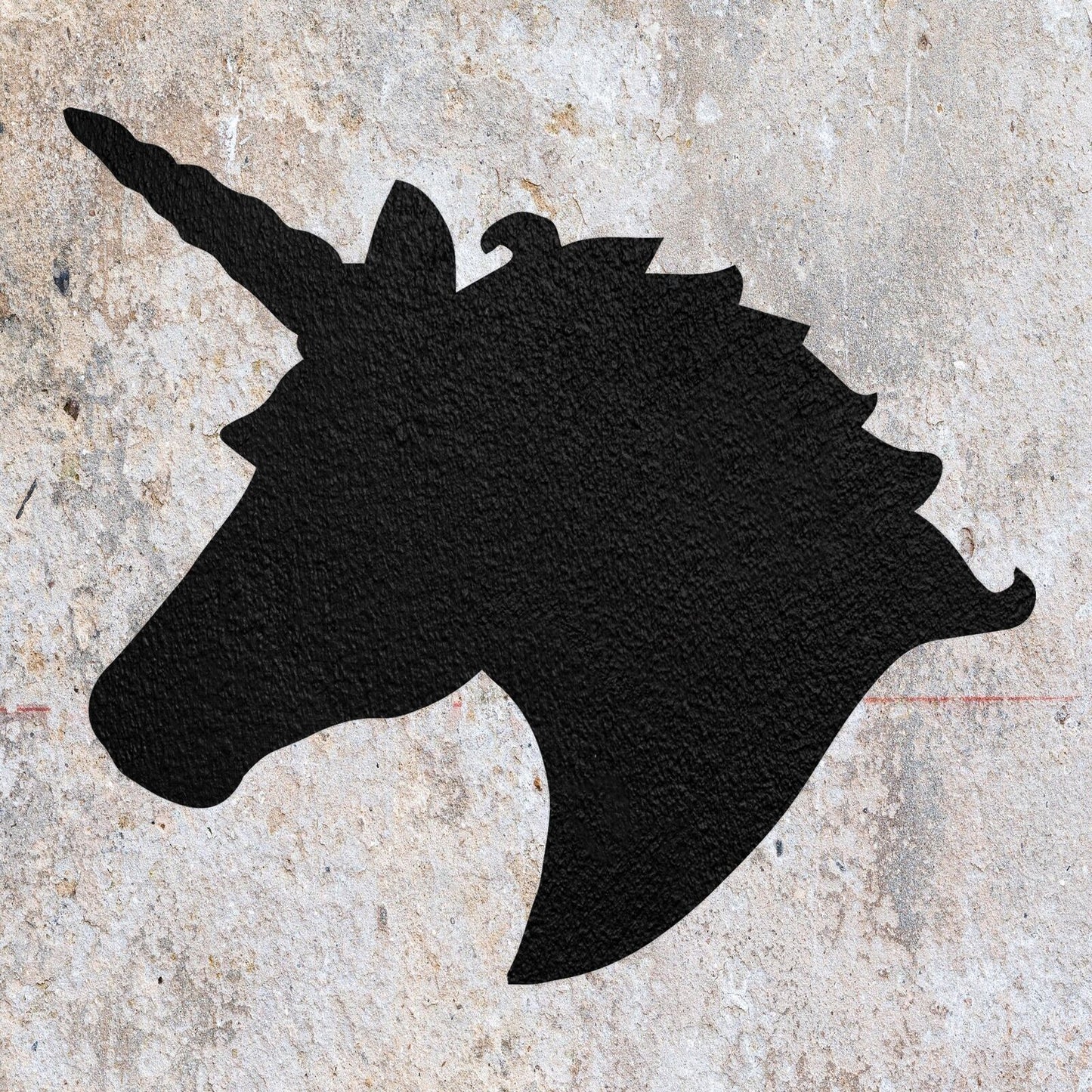 STENCIL UNICORN MYSTICAL ANIMAL CREATURE HORSE MYLAR WALL ART CRAFT AIRBRUSH